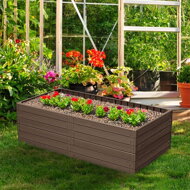 Hochbeet WOODY, 2 Stück, 149x75,6x25 cm, braun