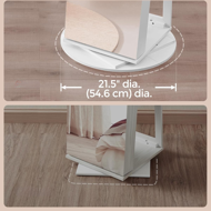 Standspiegel mit Schmuckaufbewahrung CHANTAL, 54,5×54,5×162 cm, weiß