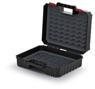 Werkzeugkoffer mit Schaumstoffeinlage HEAVY, 38x34x14 cm, schwarz