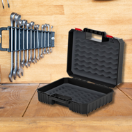 Werkzeugkoffer mit Schaumstoffeinlage HEAVY, 38x34x14 cm, schwarz