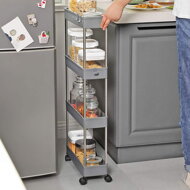 Rollregal SLIM, 4 Ebenen, weiß
