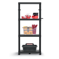 Werkstattregal STACKARO SOLID SMALL, 58x28x131,5cm, schwarz