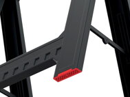 Ständer, Arbeitsbock TITAN, 2er-Set, 58x5x79 cm, schwarz/rot