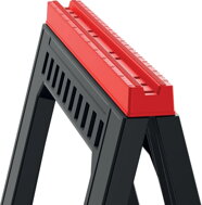 Ständer, Arbeitsbock TITAN, 2er-Set, 58x5x79 cm, schwarz/rot