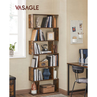 Bücherregal PRESTON, 70x24x190,5 cm, braun 