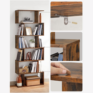 Bücherregal PRESTON, 70x24x190,5 cm, braun 