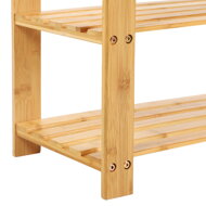 Bambusbank mit Schuhablage SANDY, Naturholz