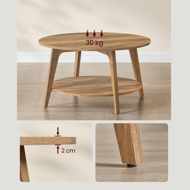 Couchtisch NORDIC, 80×45cm, braun