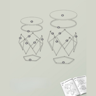 Beistelltisch-Set VERA, 50x40 cm/40x36 cm, weiß