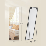 Rechteckspiegel NOIR, 160x50 cm, schwarz