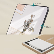 Rechteckspiegel NOIR, 160x50 cm, schwarz