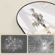 Abgerundeter Spiegel UMBRA, 160x50 cm, schwarz