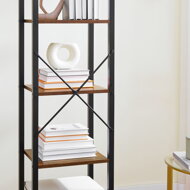 Bücherregal NOEL, schwarz/braun