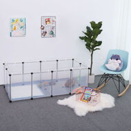 Kleintiergehege aus transparentem Kunststoff BEN, 143x71x47 cm, transparent