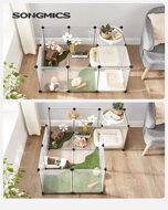 Kleintiergehege aus transparentem Kunststoff BEN, transparent