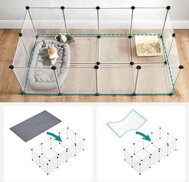 Kleintiergehege aus transparentem Kunststoff BEN, transparent
