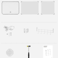Schuhorganizer KIMBERLY, 10 Boxen, weiß/transparent