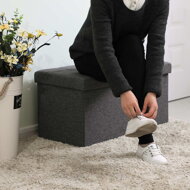 Sitzhocker mit Stauraum OTO, 76x38x38 cm, anthrazit