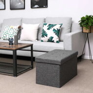 Sitzhocker mit Stauraum OTO, 76x38x38 cm, anthrazit