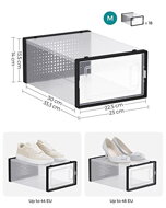 Schuh-Organizer MARI, schwarz/transparent
