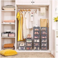 Schuh-Organizer MARI, schwarz/transparent