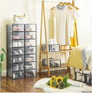 Schuh-Organizer MARI, schwarz/transparent