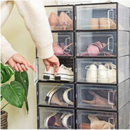 Schuh-Organizer MARI, schwarz/transparent