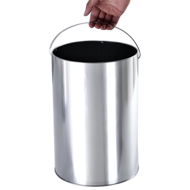 Standascher mit Mülleimer SMOKE, 60,5x24,5 cm, schwarz