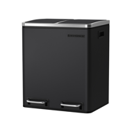 Abfalltrennsystem SORT, 2x15 l, schwarz