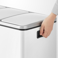 Mülltrennsystem SORT 54 l (3x18 l) + Müllbeutel, weiß