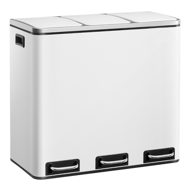 Mülltrennsystem SORT 54 l (3x18 l) + Müllbeutel, weiß