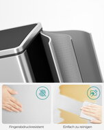 Abfalltrennsystem SORT, silber/schwarz