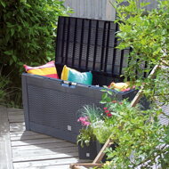 Aufbewahrungsbox RATO, 310L, 119x48x60cm, anthrazit