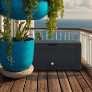 Aufbewahrungsbox RATO, 310L, 119x48x60cm, anthrazit