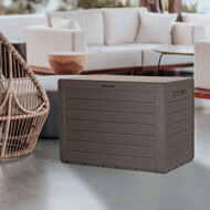 Aufbewahrungsbox WOODEBOX, 190l, 78x44x55cm, dunkelbraun