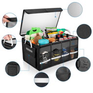 Auto-Kofferraum-Organizer LEROY, 63 l, 60x35x30 cm, schwarz