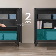 Metallschrank RAVEN, 40x80x90 cm, schwarz