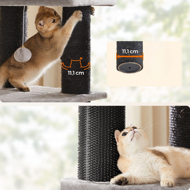 Katzenbaum ONYX, 50x50x160cm, grau/schwarz