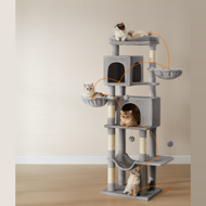 Katzenbaum TRISTAN, 57x45x175 cm, grau