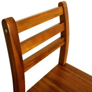 Barhocker OSLO mit Rückenlehne, 2 Stück, 40,5x36x110 cm, naturbraun