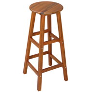 Barhocker OSLO, 2 Stück, 34x76 cm, naturbraun