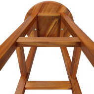 Barhocker OSLO, 2 Stück, 34x76 cm, naturbraun
