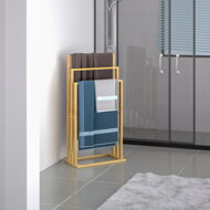 Bambus-Handtuchhalter RUBBY, 40x24x82 cm, braun