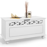 Holztruhe JERSEY, 80x40x48 cm, weiß