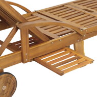 Gartenliege TAMI SUN, 195,5x69x85 cm, naturbraun