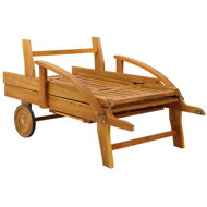 Gartenliege TAMI SUN, 195,5x69x85 cm, naturbraun