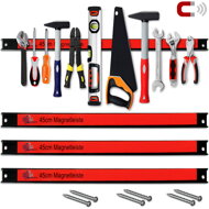 Magnetleiste HOLDER, 3 Stück, 45 cm, rot/schwarz
