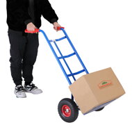 Klappbare Sackkarre CART mit Luftreifen, max. 200 kg, blau