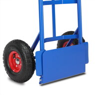Klappbare Sackkarre CART mit Luftreifen, max. 200 kg, blau