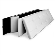 Sitzbank mit Stauraum BELLA, 115x38x38 cm, weiß